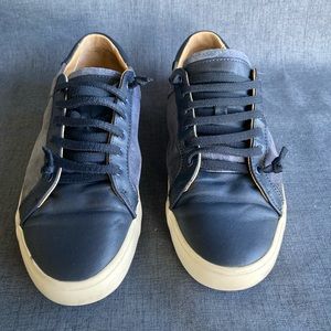 Camper blue leather low tops